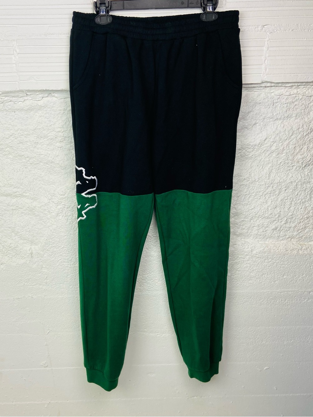 NWOT Kappa Black and Green Colorblock mens / unisex Joggers size XXL